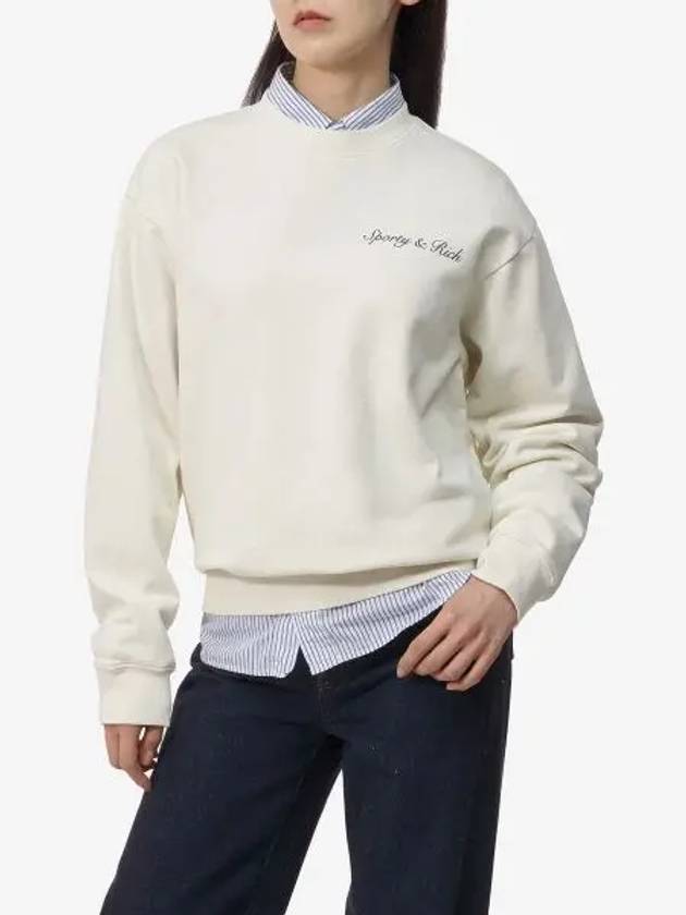 Syracuse crew neck sweatshirt OFFWHITE off white CRAW2339OF - SPORTY & RICH - BALAAN 1