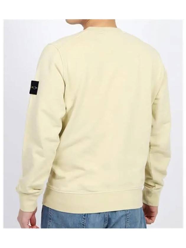 Wappen Patch Garment Dyed Sweatshirt Yellow - STONE ISLAND - BALAAN 3