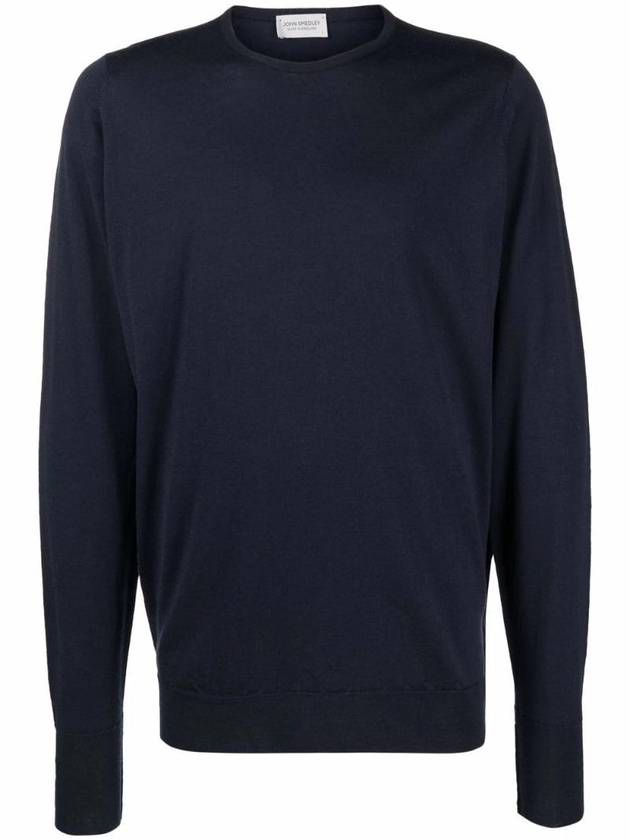 Marcus Crew Neck Knit Top Midnight Navy - JOHN SMEDLEY - BALAAN 1