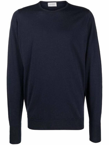 Marcus Crew Neck Knit Top Midnight Navy - JOHN SMEDLEY - BALAAN 1