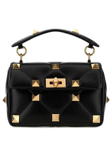 Roman Stud Shoulder Bag Black - VALENTINO - BALAAN 1