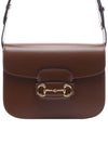 Horsebit 1955 Leather Shoulder Bag Brown - GUCCI - BALAAN 3