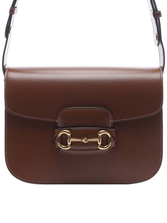 Horsebit 1955 Leather Shoulder Bag Brown - GUCCI - BALAAN 2