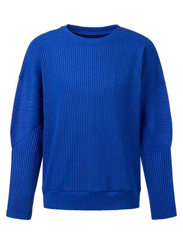 Men s Soft Brushed Pleated Round Neck T Shirt Blue - MONPLISSE - BALAAN 1