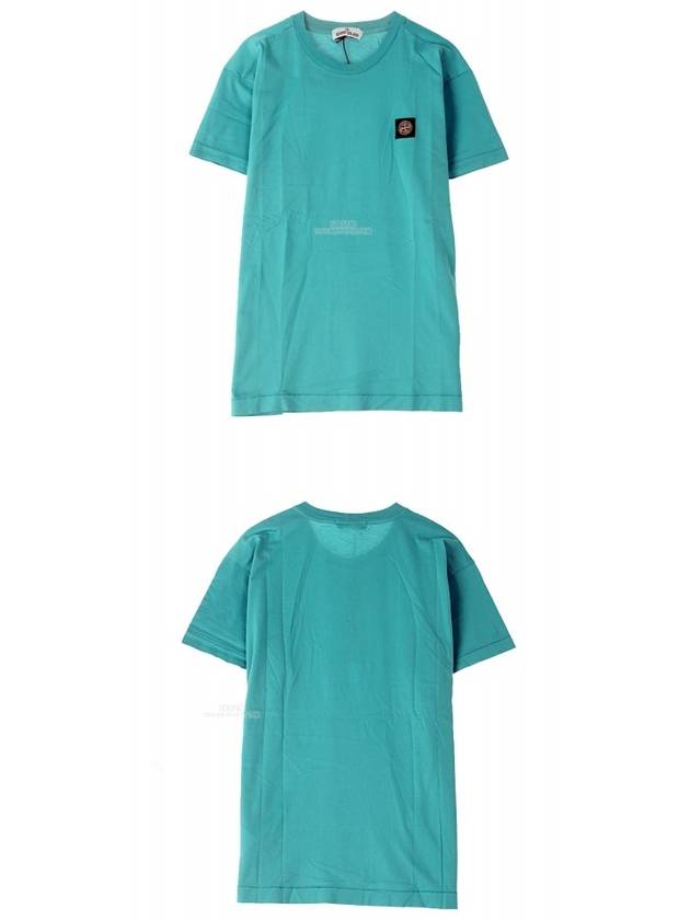 20SS 721524113 V0042 Chest Patch Round Short Sleeve T-Shirt Mint Men’s T-Shirt TTA - STONE ISLAND - BALAAN 4