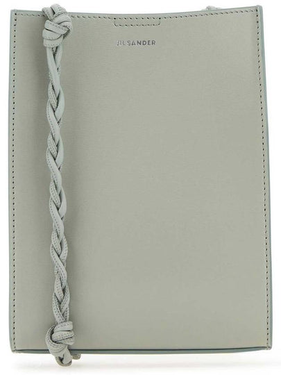 Women's Tangle Small Leather Shoulder Bag Pastel Grey - JIL SANDER - BALAAN 2