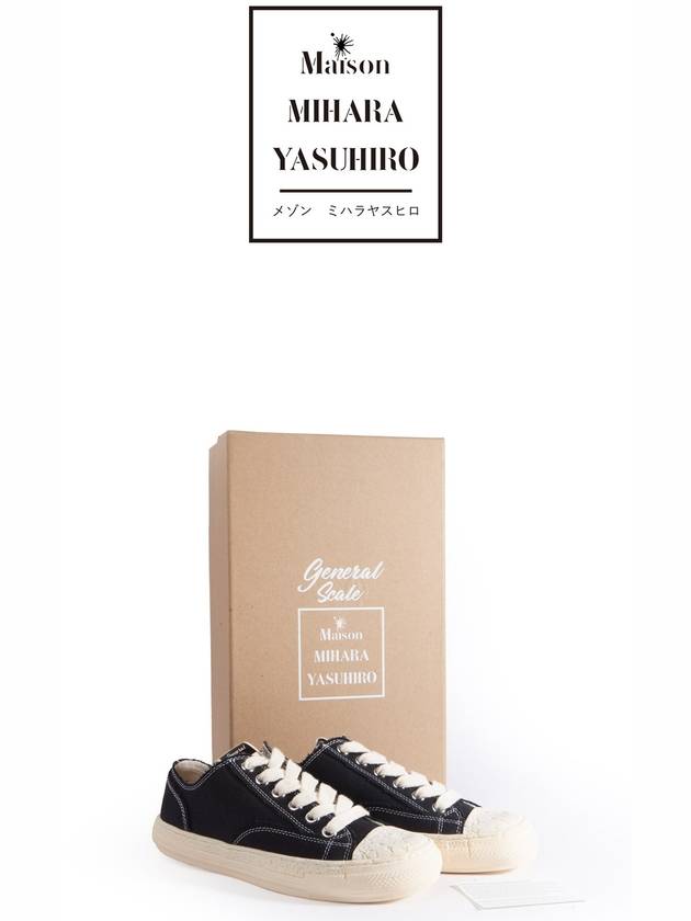 Maison Fast Sole 6 Hole Canvas Low Top Sneakers Black - MAISON MIHARA YASUHIRO - BALAAN 5