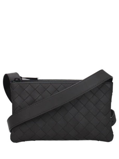 Triple Zipper Cross Bag Grey - BOTTEGA VENETA - BALAAN 2