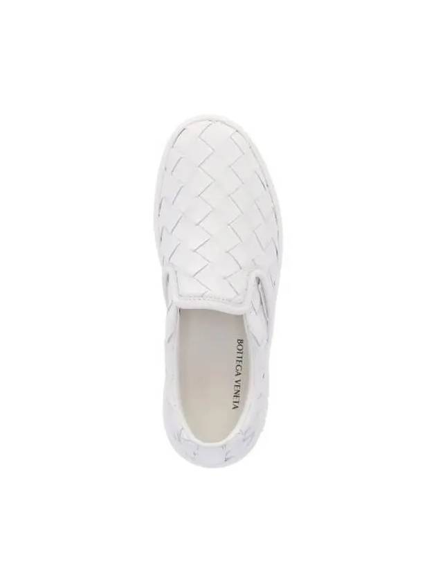 Sawyer Intrecciato Calfskin Slip-Ons White - BOTTEGA VENETA - BALAAN 6