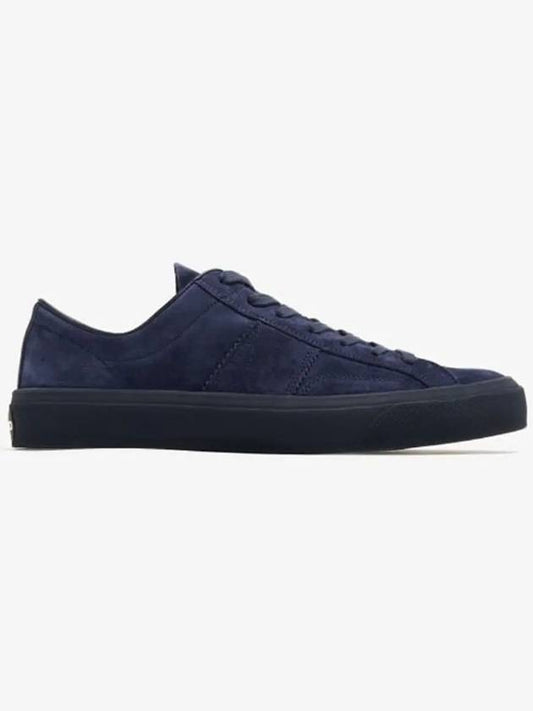 Cambridge Suede Lace-Up Low Top Sneakers Navy - TOM FORD - BALAAN 2