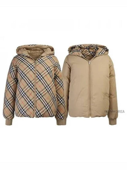 Kids Reversible Check Padded Sand - BURBERRY - BALAAN 2