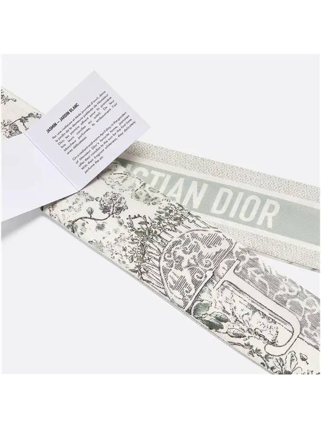 Abcdior J Jasmin Jardin Blanc Mitzah Scarf Ivory - DIOR - BALAAN 6