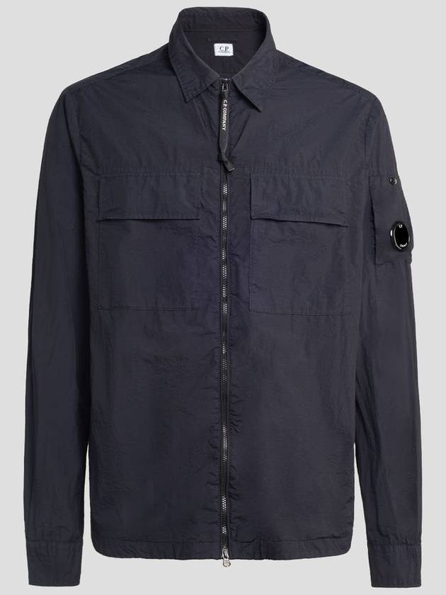 Taylon L Zip-up Long Sleeve Shirt Navy - CP COMPANY - BALAAN 2