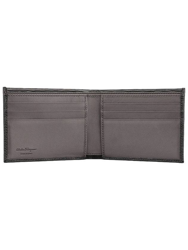 Gancini Half Wallet Black - SALVATORE FERRAGAMO - BALAAN 5