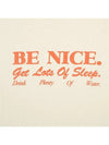 Be Nice Crew Neck Sweatshirt Ivory FELPA BE NICE AVORIO - SPORTY & RICH - BALAAN 3