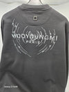 Overfit Wave Graphic Back Logo Sweatshirt Black - WOOYOUNGMI - BALAAN 2