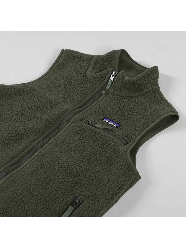 Retro Pile Fleece Vest Fine Needle Green - PATAGONIA - BALAAN 4