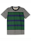 Striped Short Sleeve T-Shirt Green - BURBERRY - BALAAN 2