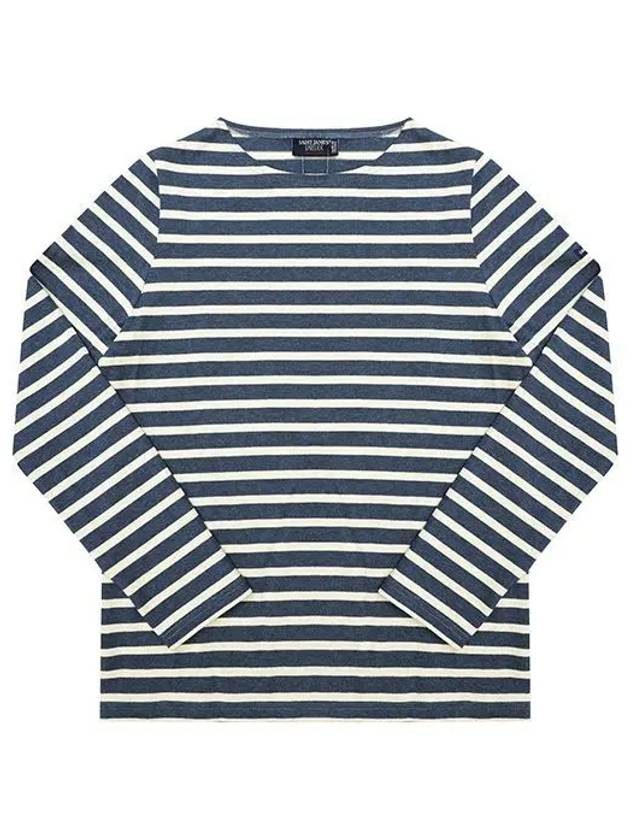 Merdam II Striped Long Sleeve T-Shirt Jean Chambre - SAINT JAMES - BALAAN 2