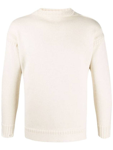 Stitched Wool Knit Beige - MAISON MARGIELA - BALAAN.