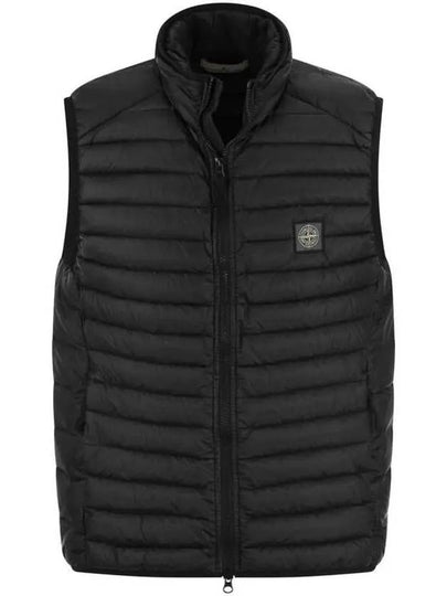 Loom Woven Chambers Recycled Nylon Down Padding Vest Black - STONE ISLAND - BALAAN 2