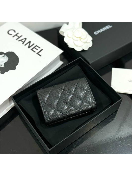 Classic 3-fold bifold wallet black gold AP0230 - CHANEL - BALAAN 2