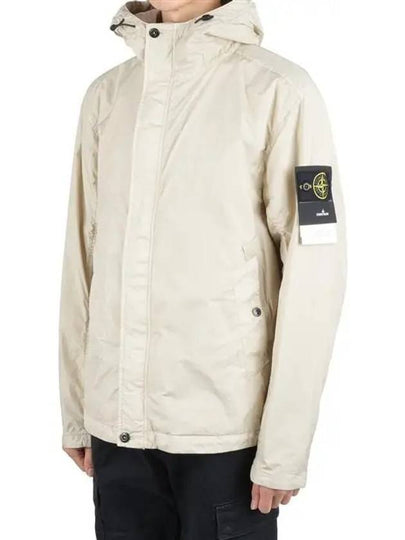 4100092 Crinkle Reps R-NY Wind Resistant Anti Drop Hooded Jacket Sand - STONE ISLAND - BALAAN 2