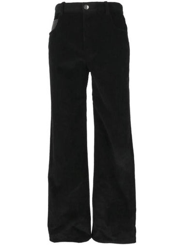 Corduroy Straight Pants Navy - BOTTEGA VENETA - BALAAN 1