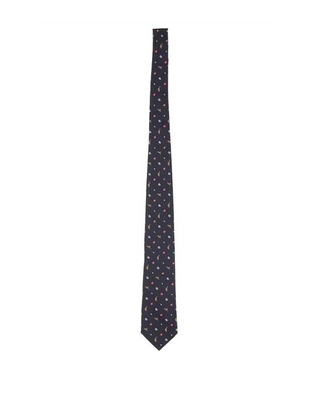 Jacquard pattern silk tie - ETRO - BALAAN 1