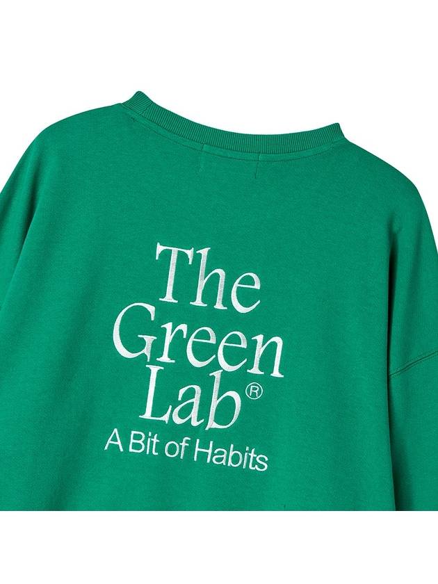 Essential Embroidery Swweatshirts Green - THE GREEN LAB - BALAAN 6