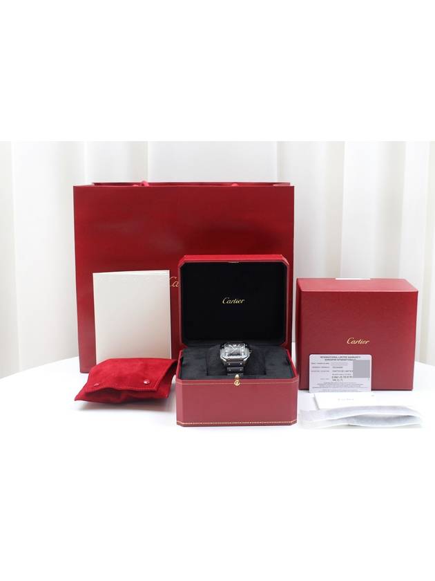 Santos De Watch Large Black Automatic WSSA0039 - CARTIER - BALAAN 4