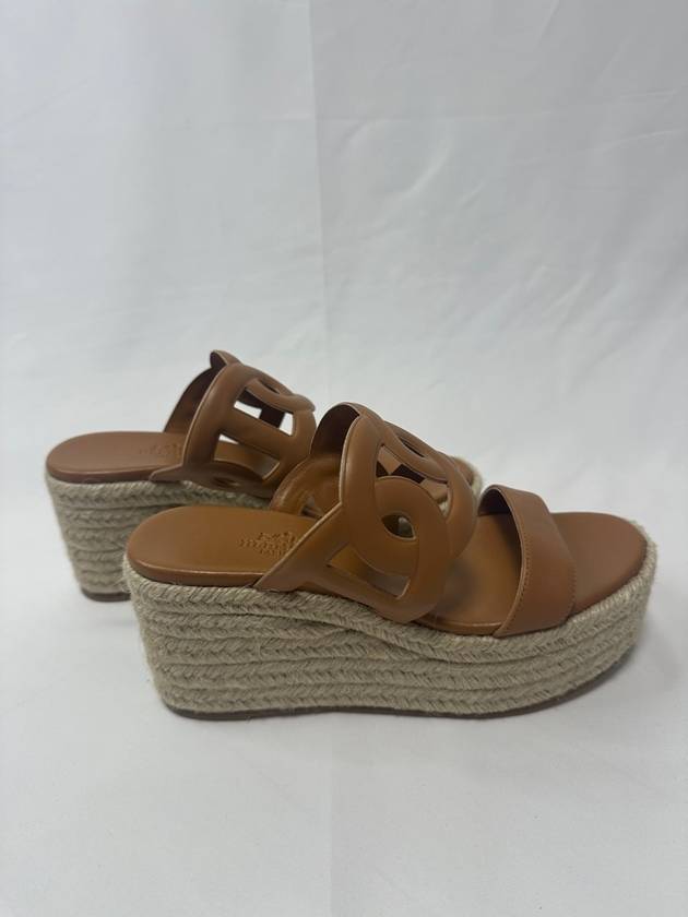 Wedge Heel Espadu Idea30 High Slippers H241230Z A3370 - HERMES - BALAAN 7