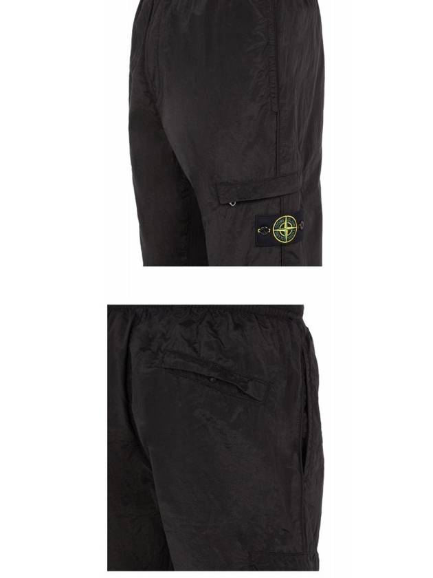 Wappen Patch Nylon Metal Cargo Track Pants Black - STONE ISLAND - BALAAN 6