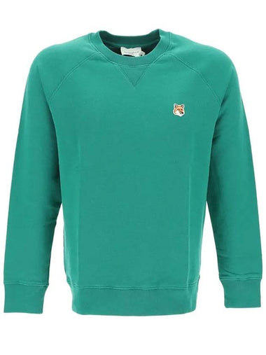 Fox Head Patch Classic Cotton Sweatshirt Deep Green - MAISON KITSUNE - BALAAN 1