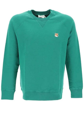 Fox Head Patch Classic Sweatshirt Deep Green - MAISON KITSUNE - BALAAN.