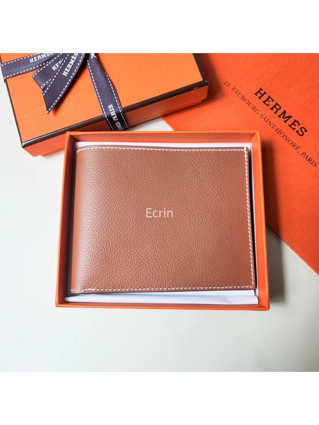 Citizen Twill Compact Card Wallet Gold Sun - HERMES - BALAAN 4