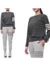 4-Bar Merino Jumper Wool Knit Top Grey - THOM BROWNE - BALAAN 3