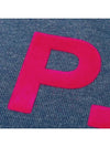 Women's Pink Neon VPC Logo Sweatshirt Blue - A.P.C. - BALAAN 5