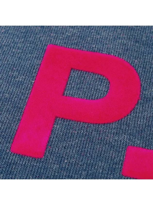 Women's Pink Neon VPC Logo Sweatshirt Blue - A.P.C. - BALAAN 5