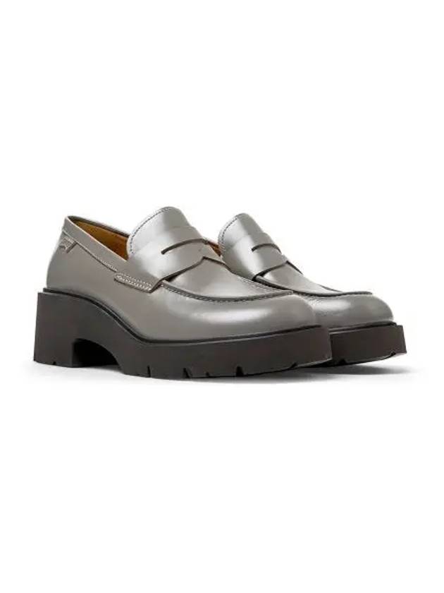 Milah Leather Loafers Grey - CAMPER - BALAAN 2