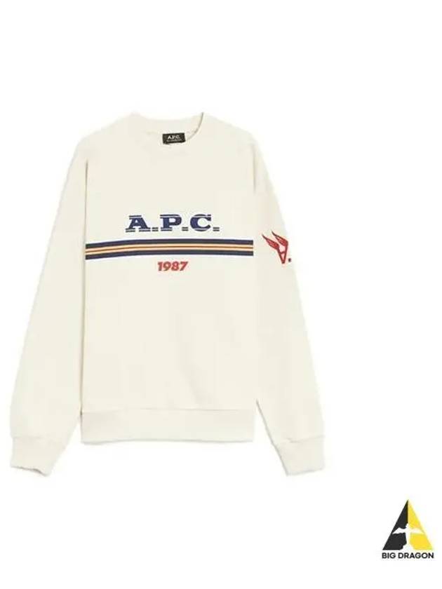 APC Adam Sweatshirt Ecru COEIP H27837 - A.P.C. - BALAAN 1