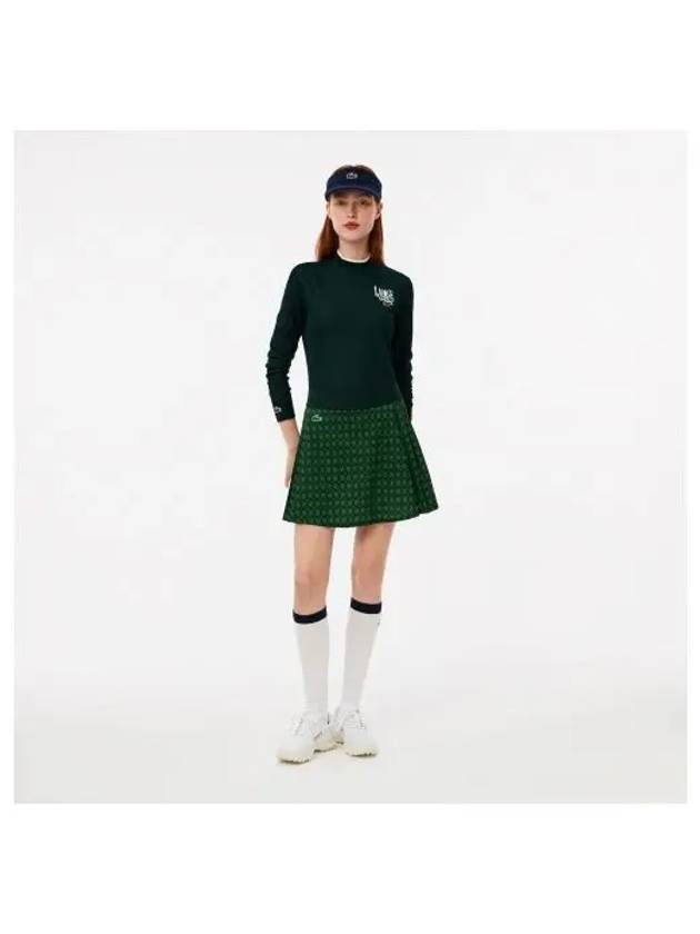 Women s Golf Side Pleated Skirt Green - LACOSTE - BALAAN 1