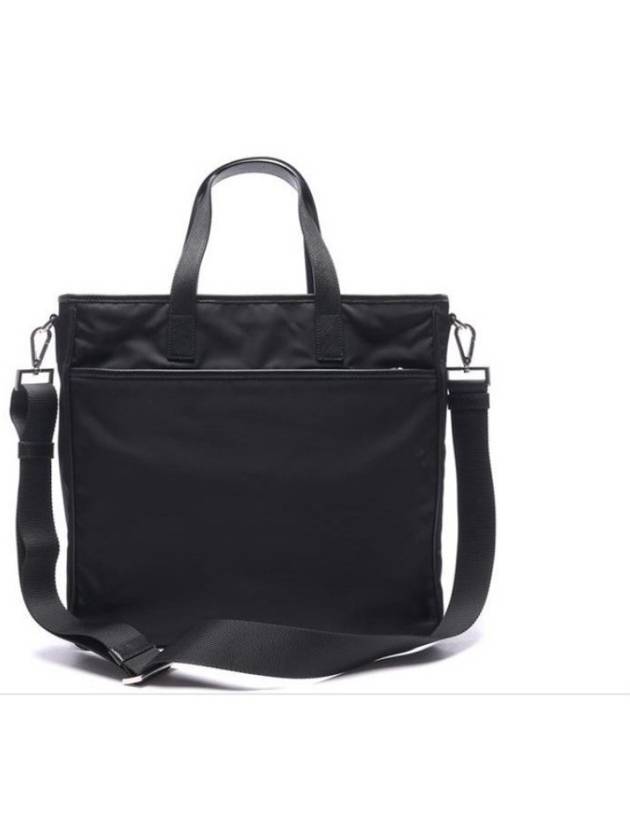 Tesuto Saffiano Nylon Tote Bag Briefcase Black 2VG033 2FM0 - PRADA - BALAAN 3