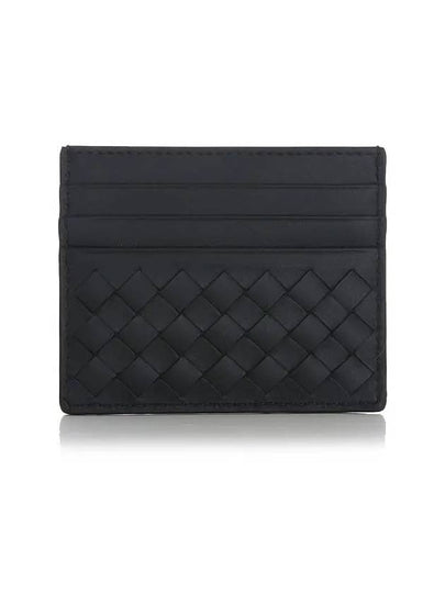 Men's Intrecciato Card Wallet Black - BOTTEGA VENETA - BALAAN 2