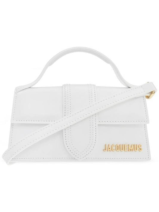 Le Bambino Gold Hardware Logo Mini Tote Bag White - JACQUEMUS - BALAAN 1