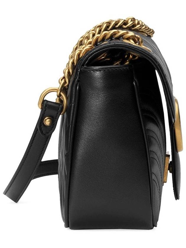 GG Marmont Matelasse Small Shoulder Bag Black - GUCCI - BALAAN 6