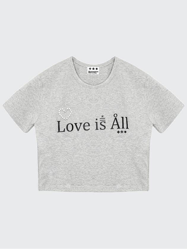 Love Is All T SHIRTS IN GRAY - MYDEEPBLUEMEMORIES - BALAAN 1