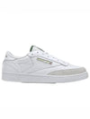 Club C 85 Vintage Low Top Sneakers Green White - REEBOK - BALAAN 2