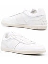 Men's Tabs Leather Low Top Sneakers White - TOD'S - BALAAN 3