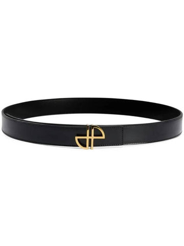 JP Leather Belt Black - PATOU - BALAAN 1